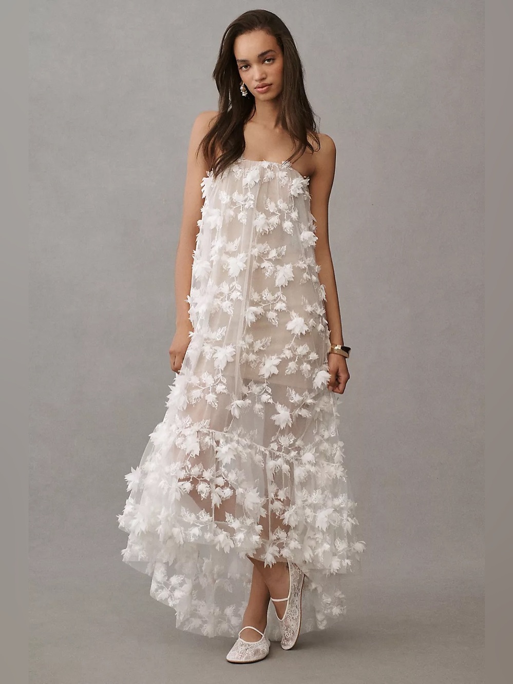 Helsi Athena Strapless High-Low Applique Gown size XS Preloved - Picture 1 of 6